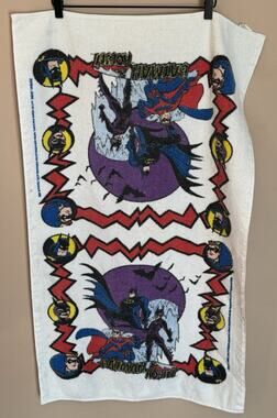 Jay Franco Batman & Robin DC Comics Beach Towel 23.25 X 39 Made In USA